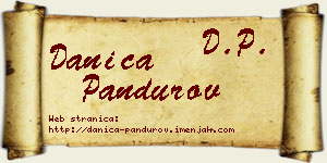Danica Pandurov vizit kartica